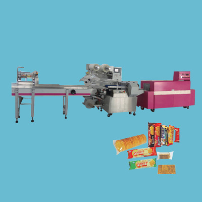 面包糕點(diǎn)CCP-HP450I高速伸縮橫式(枕式)包裝機(jī)在小食品生產(chǎn)線中的應(yīng)用